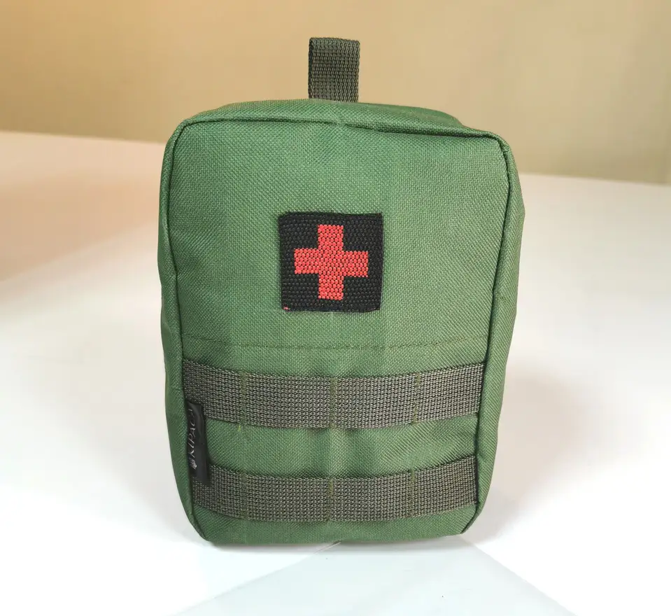 Сумка под аптечку Kir L с быстрым сбросом 15х20х9 см Оливковый (8279450)