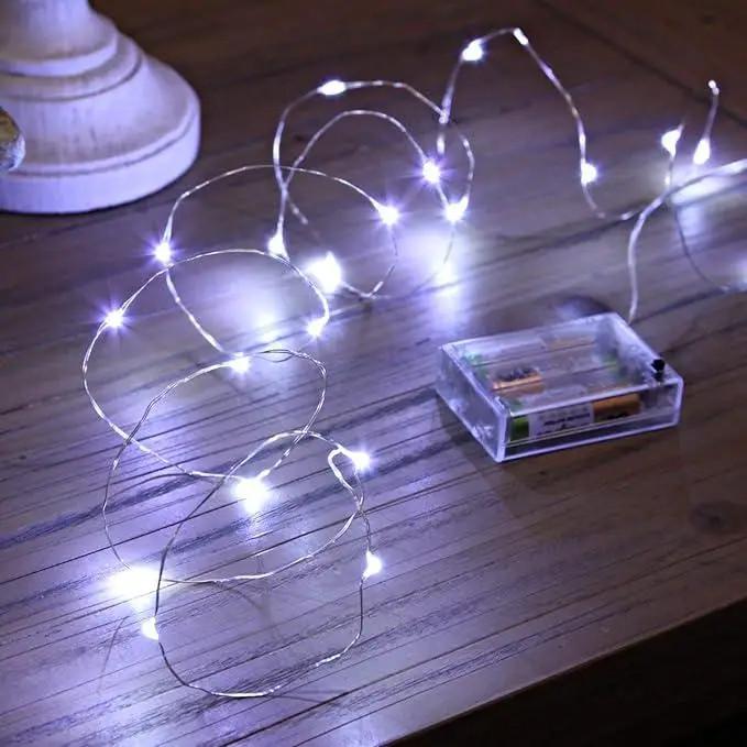 Гирлянда нить Роса USB 10 м 100 LED Холодный белый (WX022) - фото 2