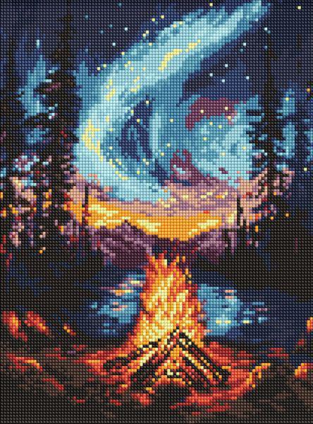 Алмазная мозаика Ideyka Северное сияние 30x40 см (Id-AMO8133)