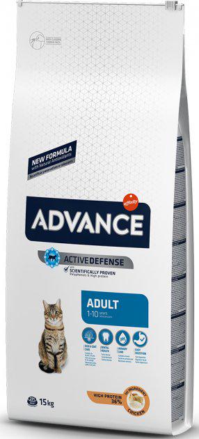 Корм сухой для кошек Advance Cat Chicken & Rice 15 кг (573511)
