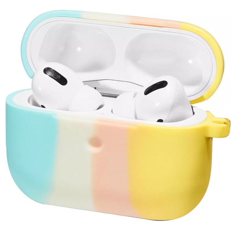 Футляр силіконовий Epik Colorfull для навушників AirPods 3 Блакитний/Жовтий (00000051912_3)