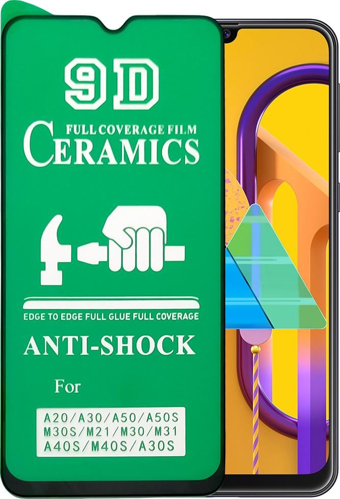 Защитная пленка Ceramics для Samsung Galaxy A50 A505 керамическая 9D (15723)