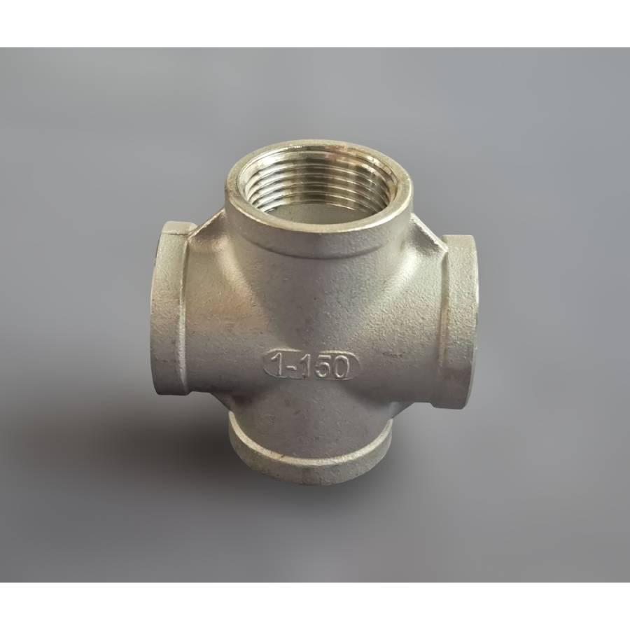 Крестовина DN25 ВР BSPP равнопроходная н/ж сталь AISI304 Class 150 1" (29510280) - фото 3 Крестовина DN25 ВР BSPP равнопроходная н/ж сталь AISI304 Class 150 1" (29510280) - фото 3
