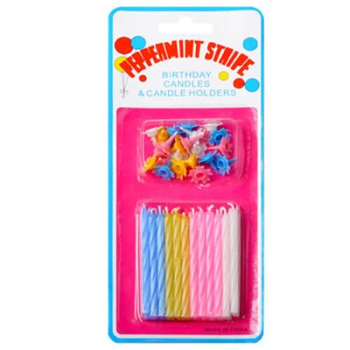 Набір парафінових свічок для торта Stenson M48133 24 шт. (14069991)