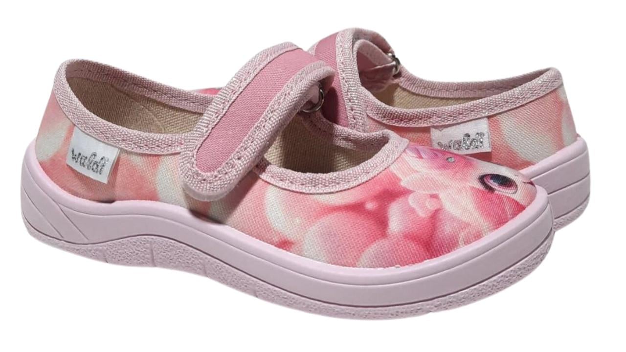 Тапочки для дівчаток Waldi 360-612/24 на липучках р. 24 Рожевий