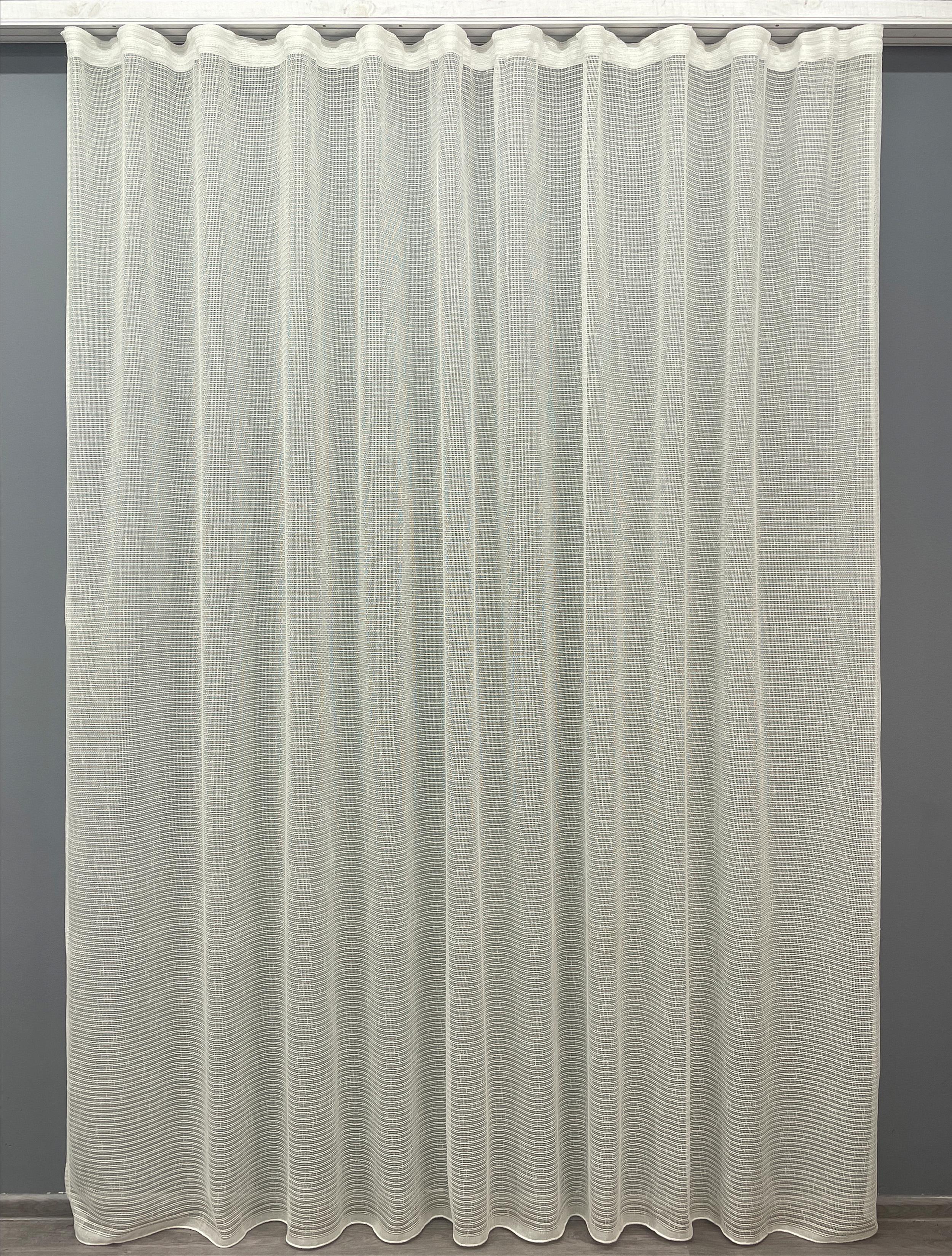 Тюль VR-Textil 863т Мережка Лен 300х270 см Шампань (42-0240)