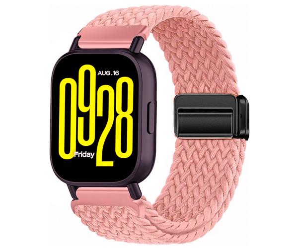 Ремешок Textile Elastic для смарт-часов Amazfit Active/Active 2 20 мм Розовый