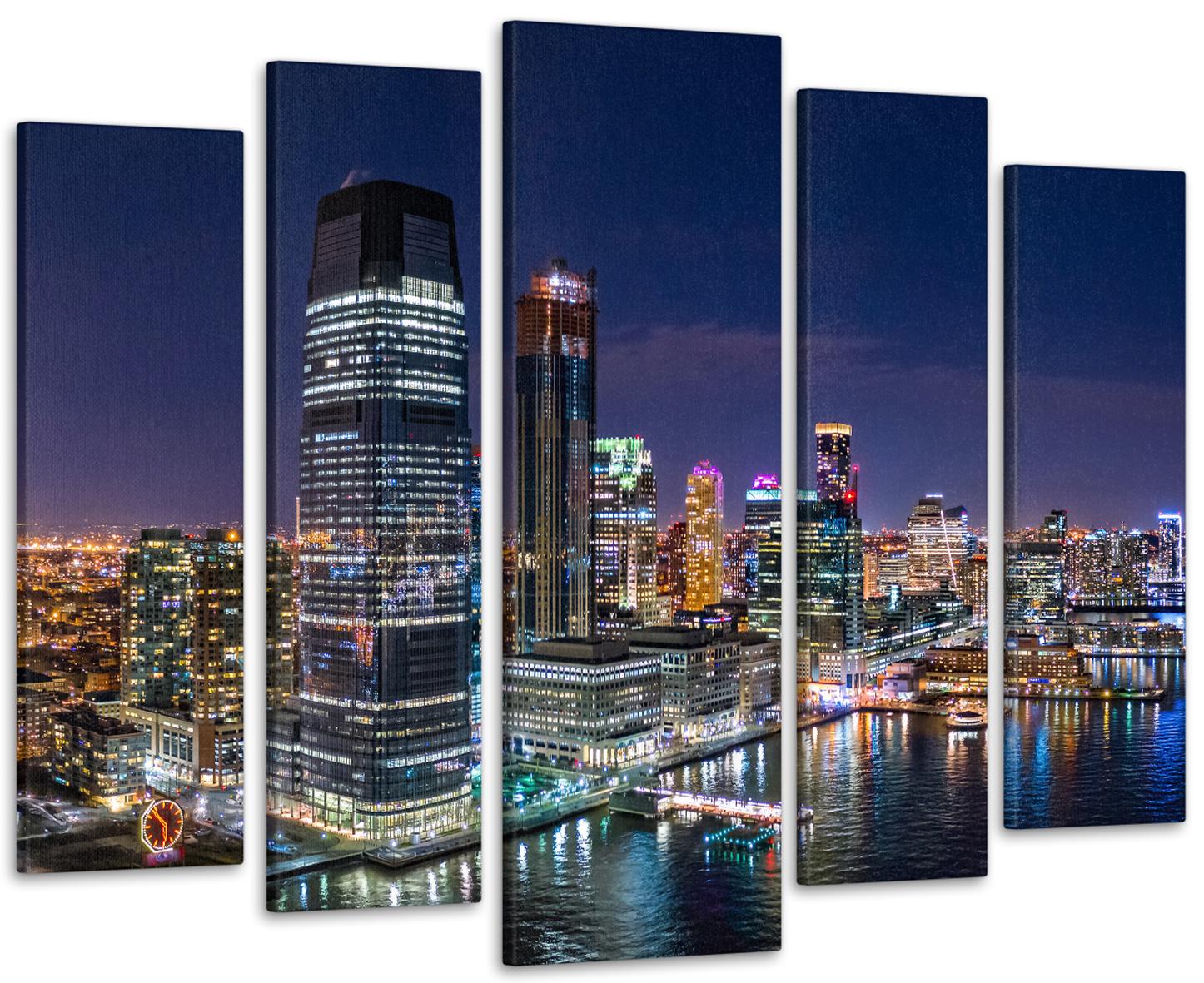 Картина модульная Ночной город 99х140 см (Art-398_5)