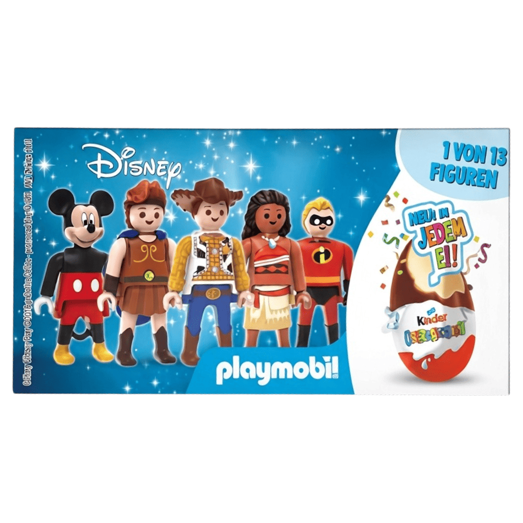 Шоколадные яйца Kinder Surprise Disney Playmobil Eggs 3 шт. х 20 г (3199209252)