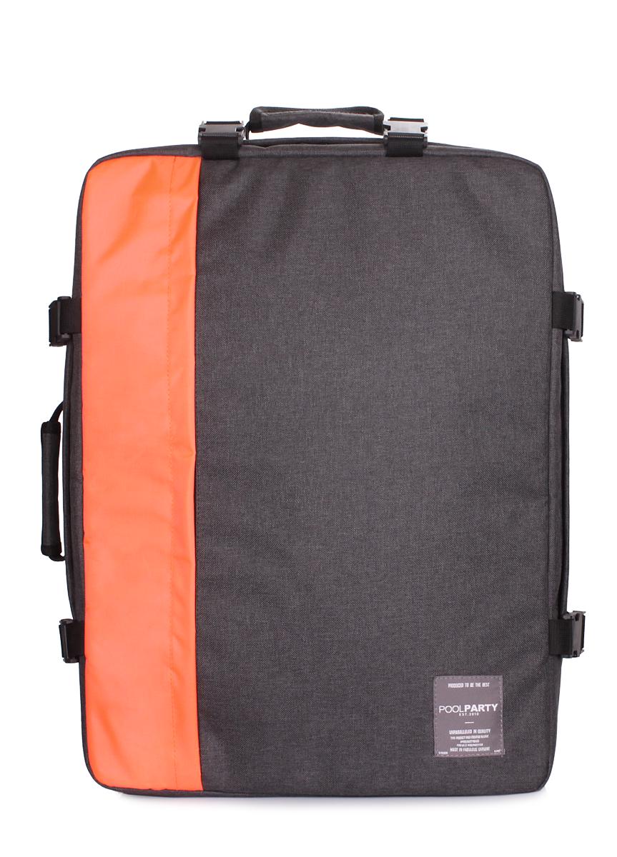 Рюкзак-сумка для ручной клади POOLPARTY cabin-graphite МАУ 55x40x20 см Серый