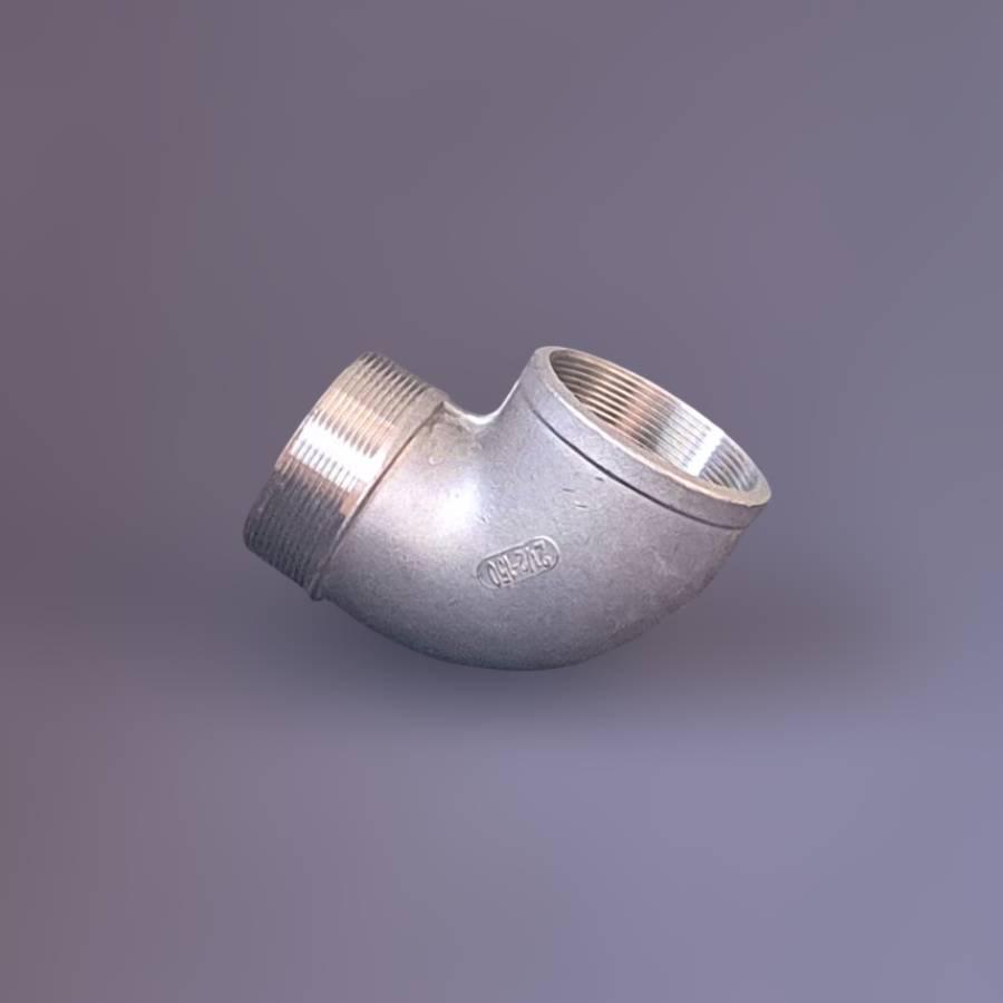 Відвід різьбовий DN65 ВН/ЗР BSPP н/ж сталь AISI304 90° Class 150 2-1/2" (29202937) - фото 2 Відвід різьбовий DN65 ВН/ЗР BSPP н/ж сталь AISI304 90° Class 150 2-1/2" (29202937) - фото 2