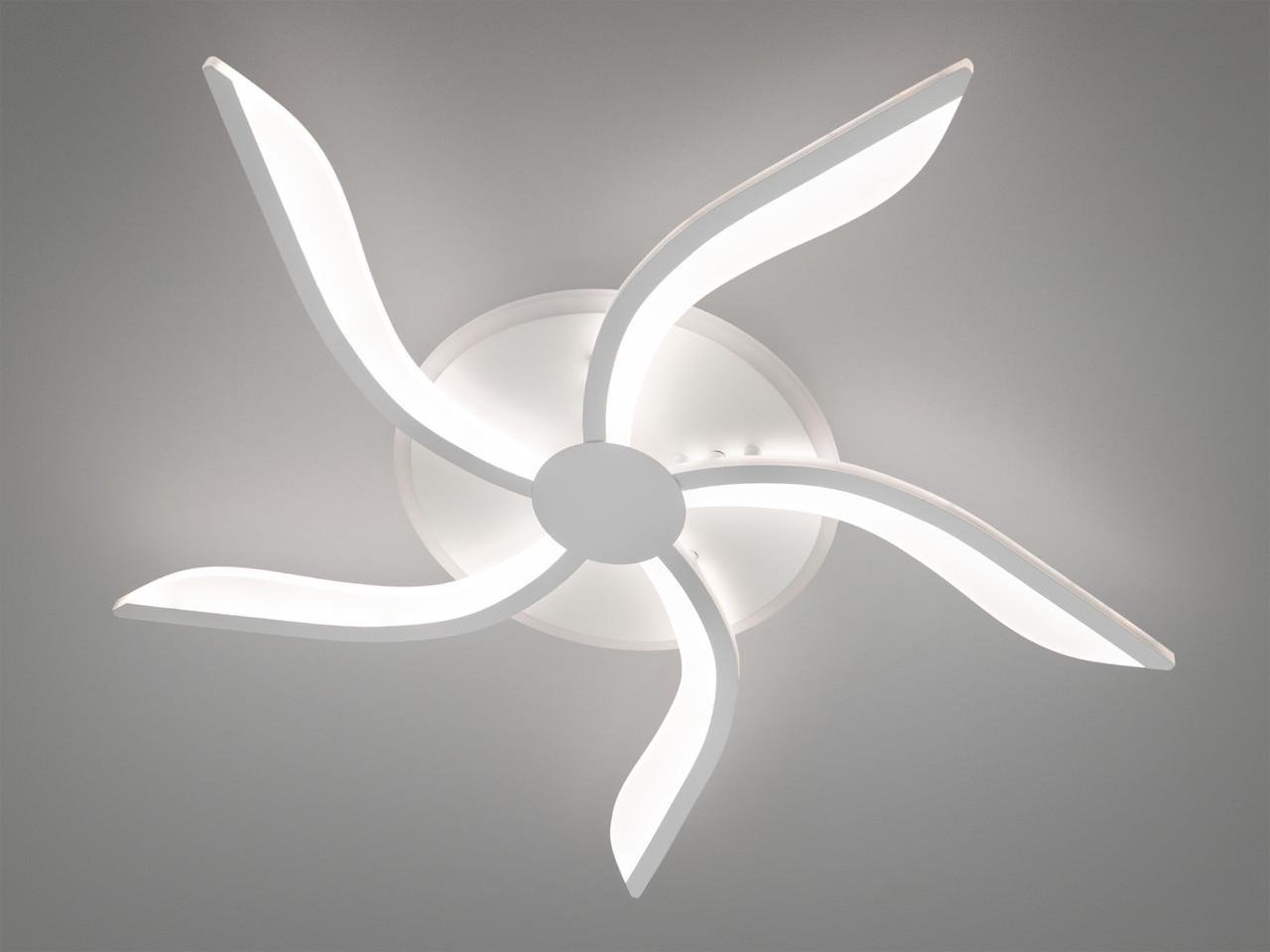 Люстра світлодіодна з пультом для спальні Diasha 53 Вт 2480/5WH LED (2673877358) - фото 3