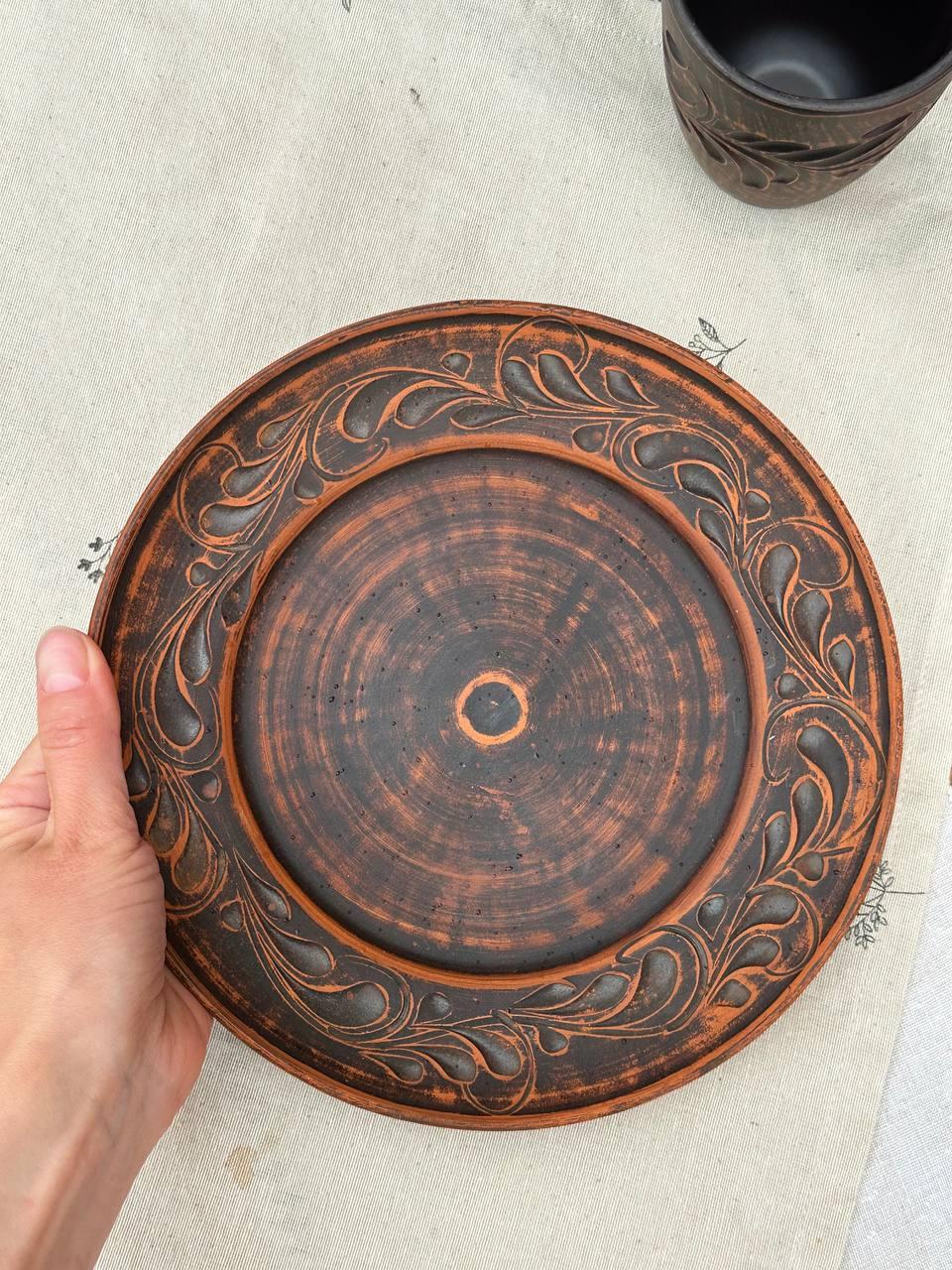 Набір посуду із червоної глини Жарівня з соусницями (2602814406) - фото 5