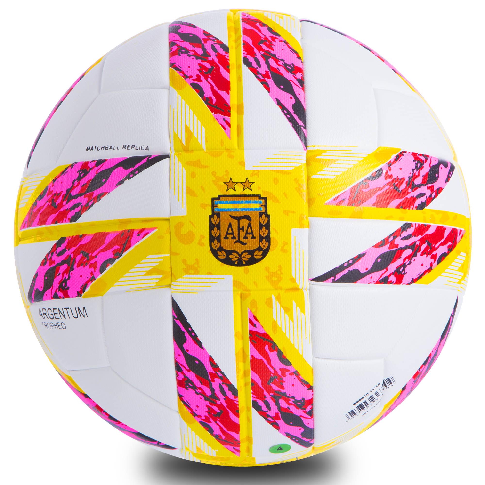 Мяч футбольный Zelart SUPERLIGA AFA 2018 FB-0449 №5 PU клееный Белый/Фиолетовый (DR008011)