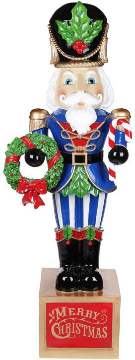 Фигура декоративная Щелкунчик Merry Christmas 124 см Синий