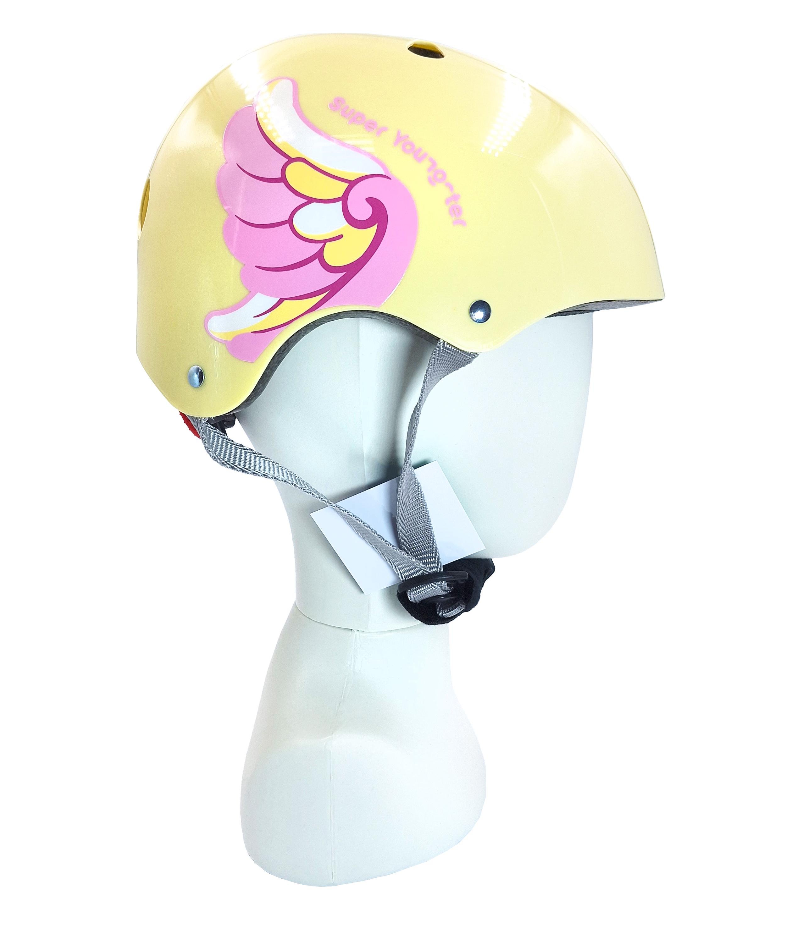 Комплект дитячий шолом та захист Yongkang GB24429-2009 Крила S Жовтий (G0001964) - фото 2 Комплект дитячий шолом та захист Yongkang GB24429-2009 Крила S Жовтий (G0001964) - фото 2