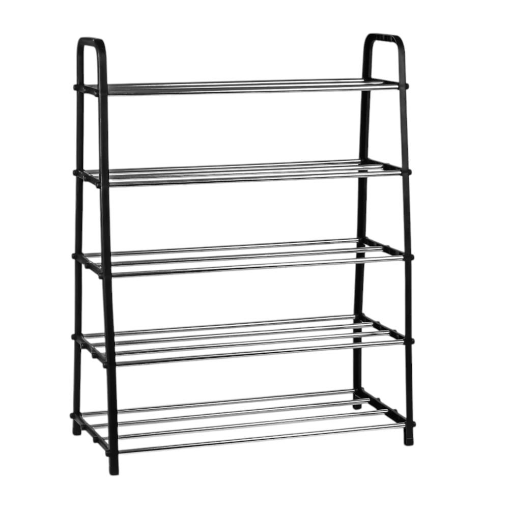 Полка для обуви Nordic Wind R97341 на 5 ярусов 58х28х73 см Черный (25307565)