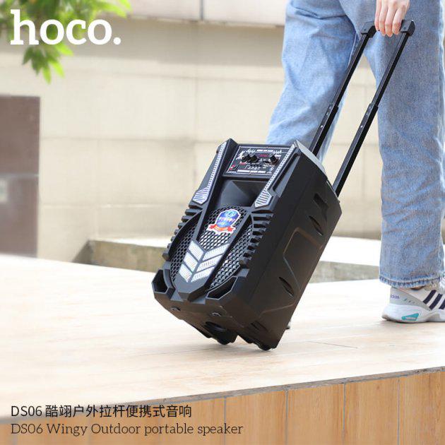 Акустика Hoco Portable Speaker DS06 Black - фото 7 Акустика Hoco Portable Speaker DS06 Black - фото 7