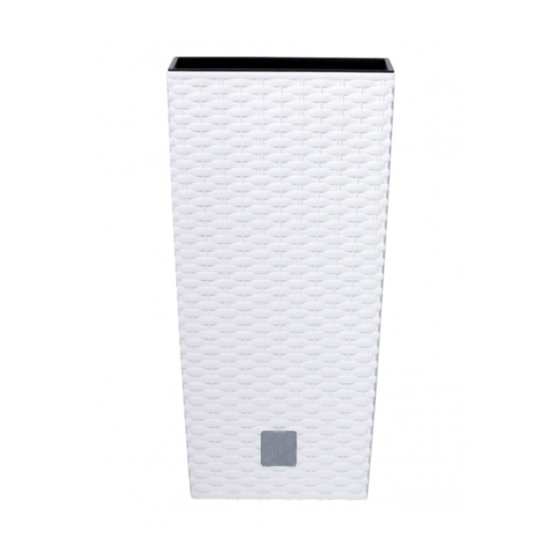 Горшок для цветов Prosperplast Rato высокий со вставкой Н-50 см Белый (71951-449)