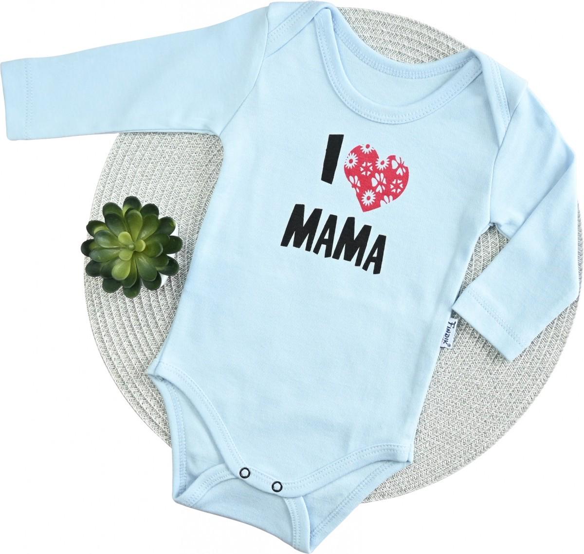 Боди Findik I Love Mama 74 см Голубой