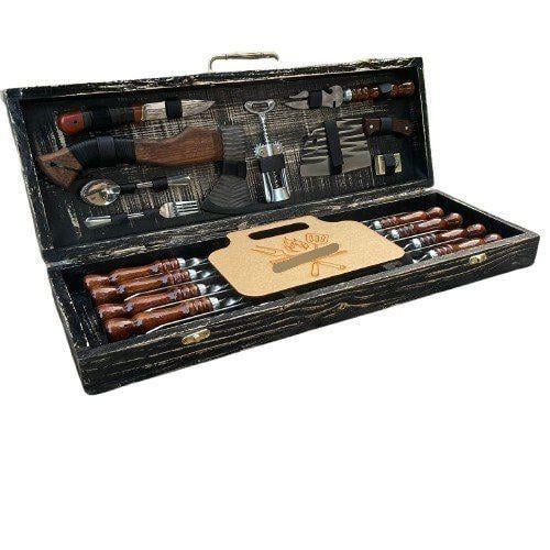 Набор шампуров Viking Lux Premium №2 в кейсе для пикника (Viking Lux Premium №2)