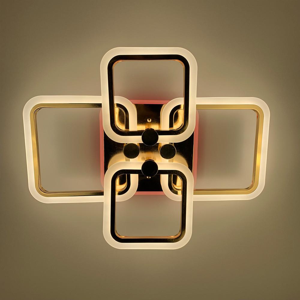 Люстра LED RGB на 2/2 ріжки Золотий (A 2503/2+2 RGB GD) - фото 3