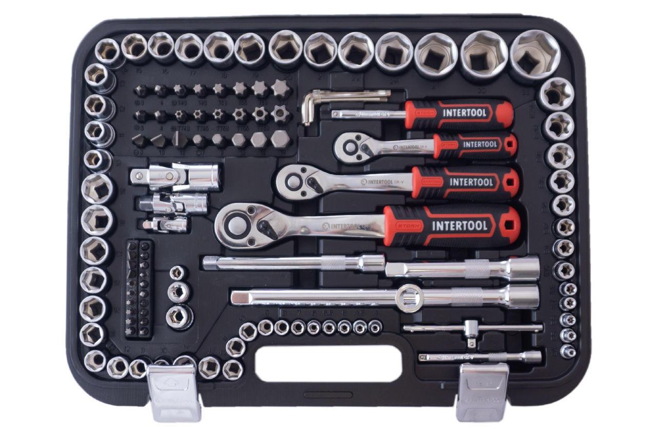 Набор инструментов Cr-V STORM INTERTOOL 171 ед. (ET-817) - фото 2