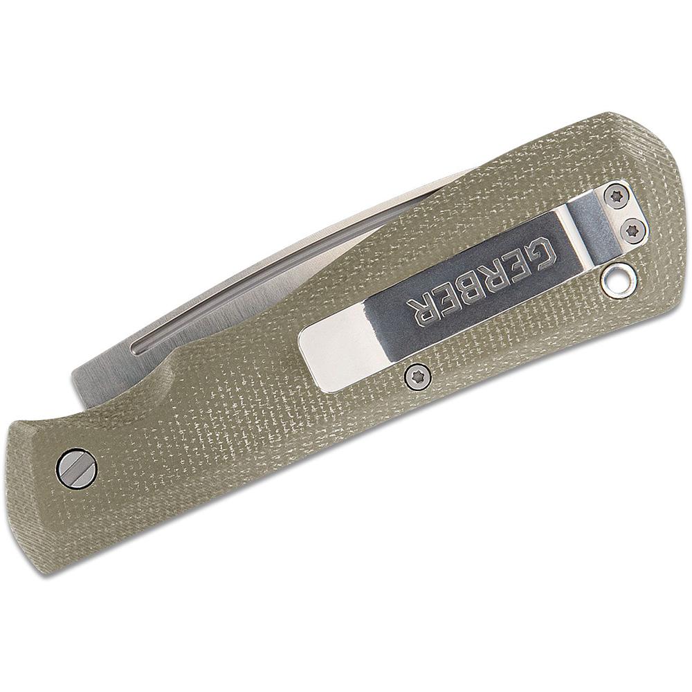 Ніж туристичний Gerber Mansfield Micarta 8 см Olive (1064425) - фото 3