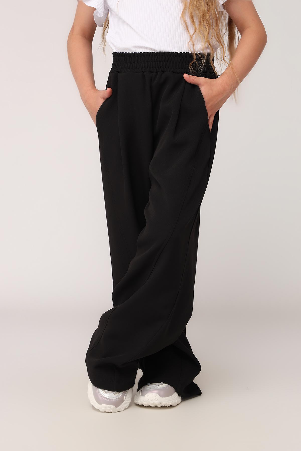 Брюки для девочки ЦБ-00276971 128 см Черный (SKT001066665) Брюки для девочки ЦБ-00276971 128 см Черный (SKT001066665)