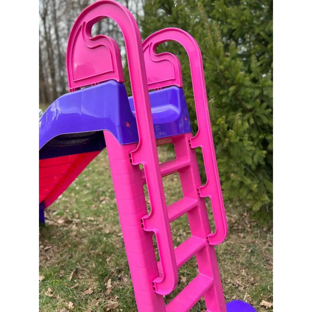 Гірка для дітей Doloni 243 см Рожево-фіолетовий (10042) - фото 3 Гірка для дітей Doloni 243 см Рожево-фіолетовий (10042) - фото 3