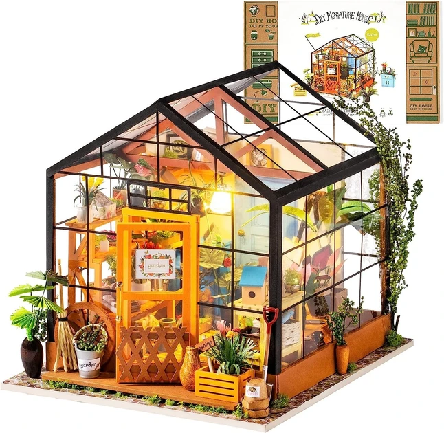 Конструктор румбокс 3D DIY DollHouse RoboTime Теплица (2509279481)