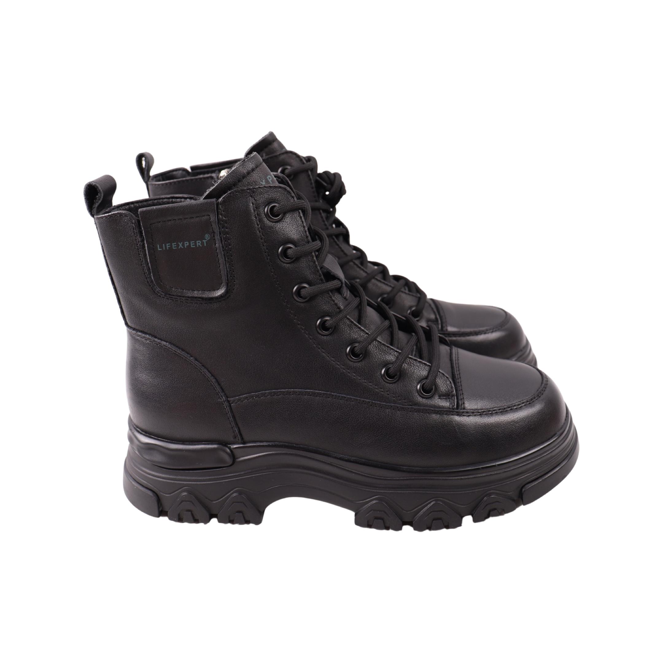 Ботинки женские Li Fexpert 1447-23DHS натуральная кожа р. 36 Черный (29185543)