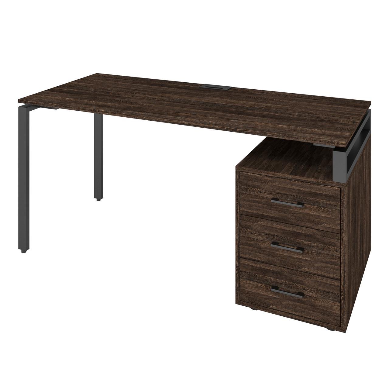 Письмовий стіл офісний Loft Details LM160b 160x75x70 см Венге (70141)
