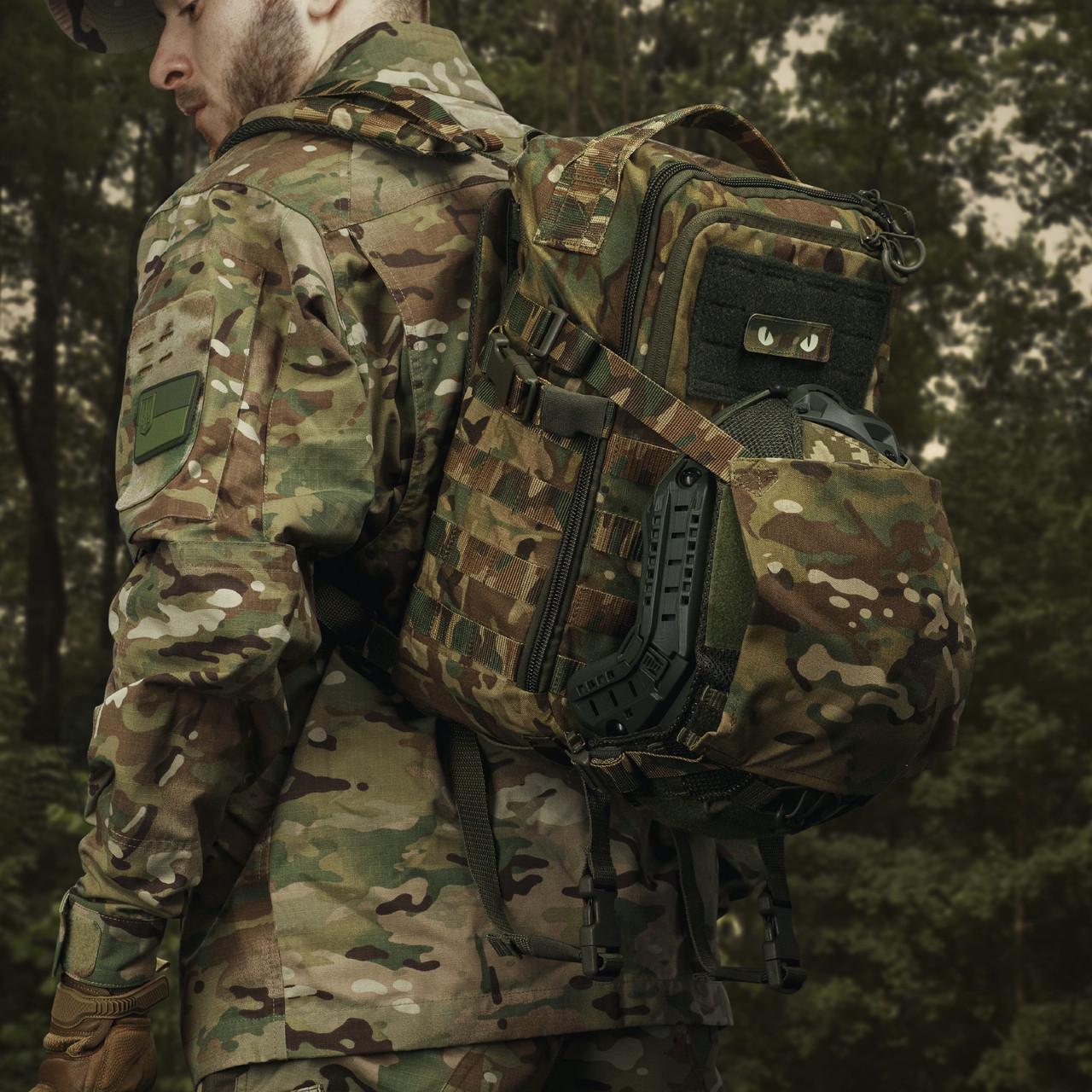 Рюкзак UkrArmor DM20 Cordura 500D 28х15х40 см 20 л Мультикам (100051) - фото 6