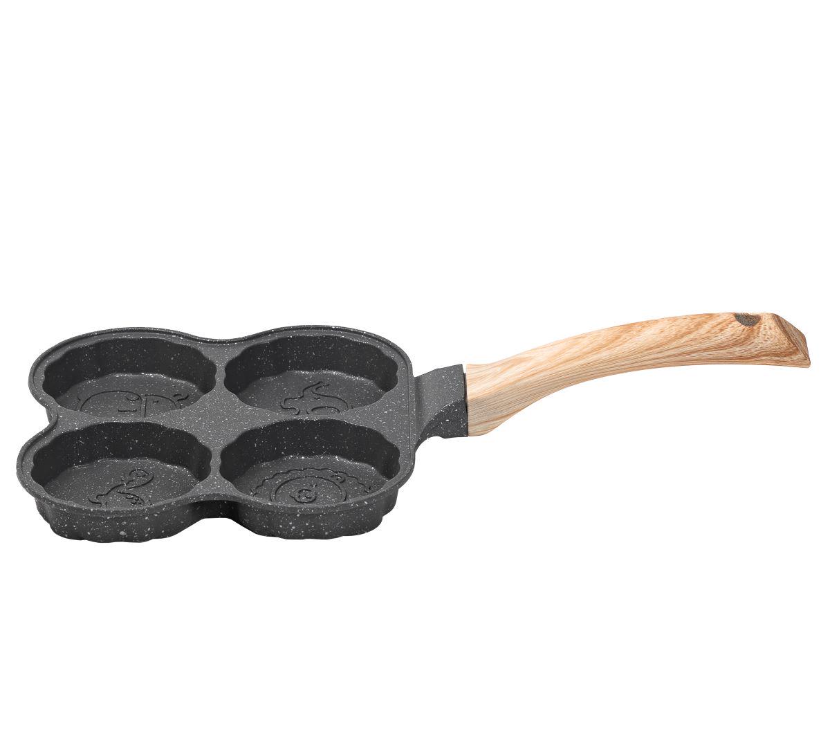 Сковорода для оладьев/яиц/панкейков антипригарная порционная на 4 секции (4882) - фото 6