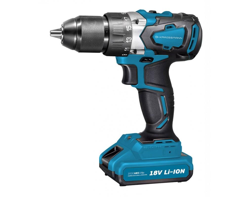 Аккумуляторный шуруповерт KRAISSMANN 2000 ABS 18/2 Li - фото 1 Аккумуляторный шуруповерт KRAISSMANN 2000 ABS 18/2 Li - фото 1