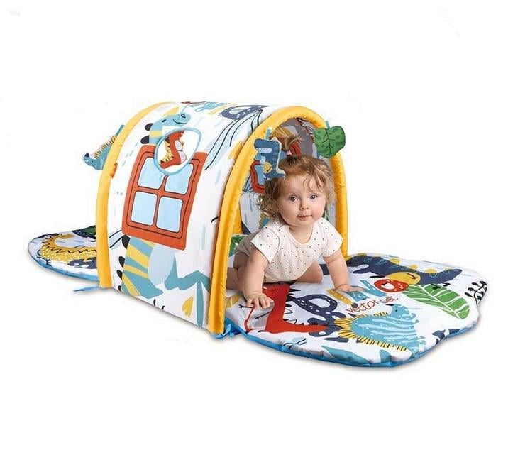 Коврик развивающий туннель с окошком/погремушка/мягкие игрушки/игрушки на кольце в коробке Коврик развивающий туннель с окошком/погремушка/мягкие игрушки/игрушки на кольце в коробке