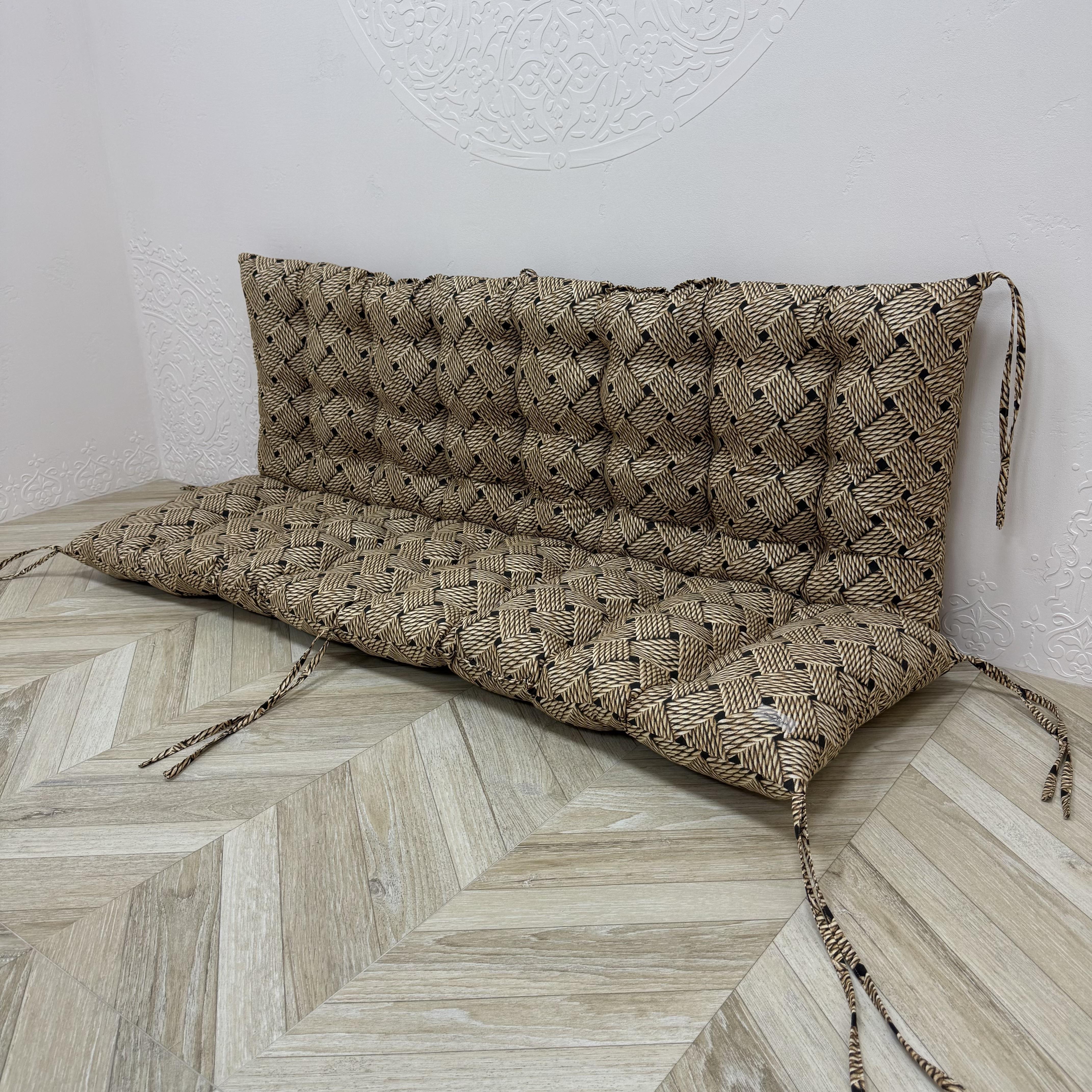 Подушка Comfort Home Rope на поддоны/качели/каркасы/садовая мебель панама 150х50х50 см