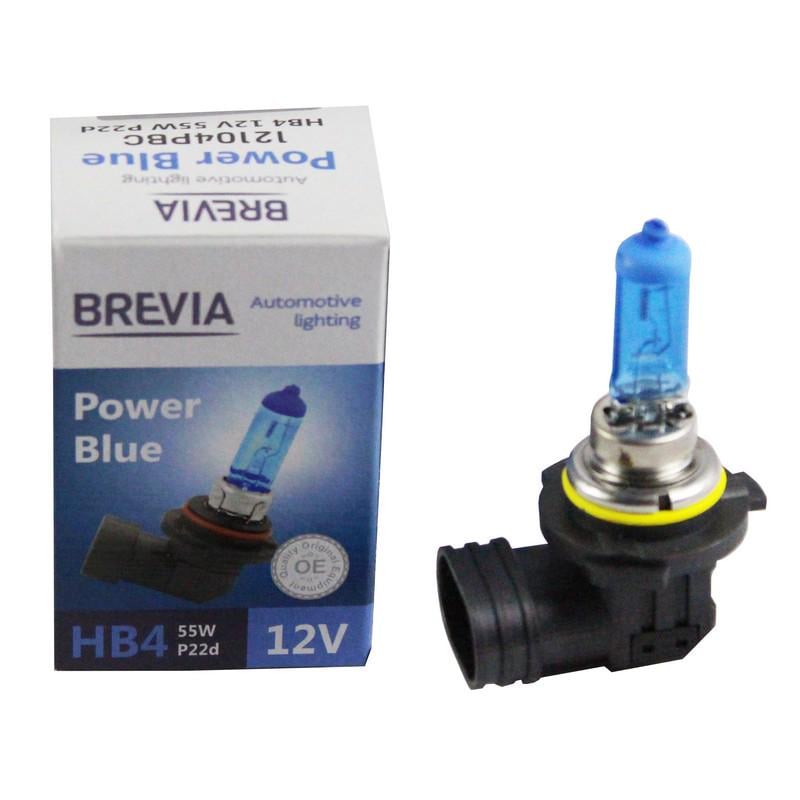 Лампа галогеновая Brevia HB4 12V 55W P22d 4200 K Blue