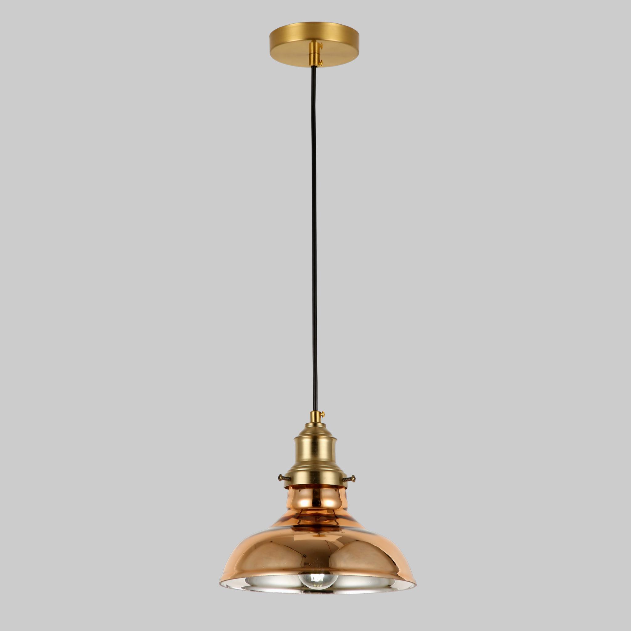 Люстра Glass Bell подвесная 12 см Медный