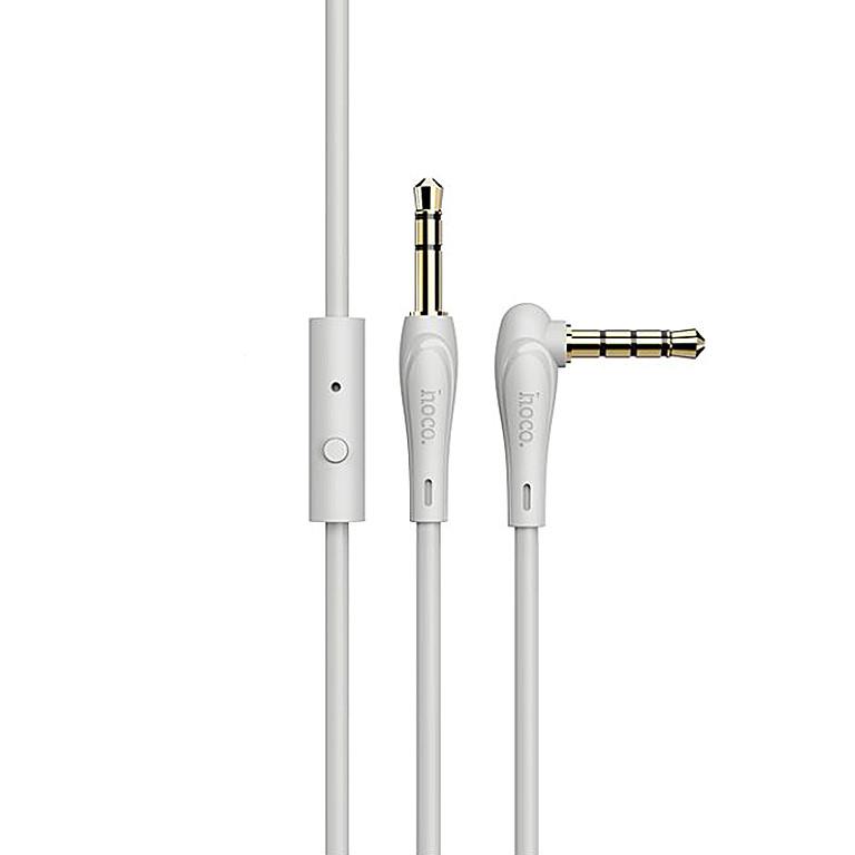 Кабель аудио Hoco UPA15 с микрофоном Aux 1 м Grey (00000035031_1)