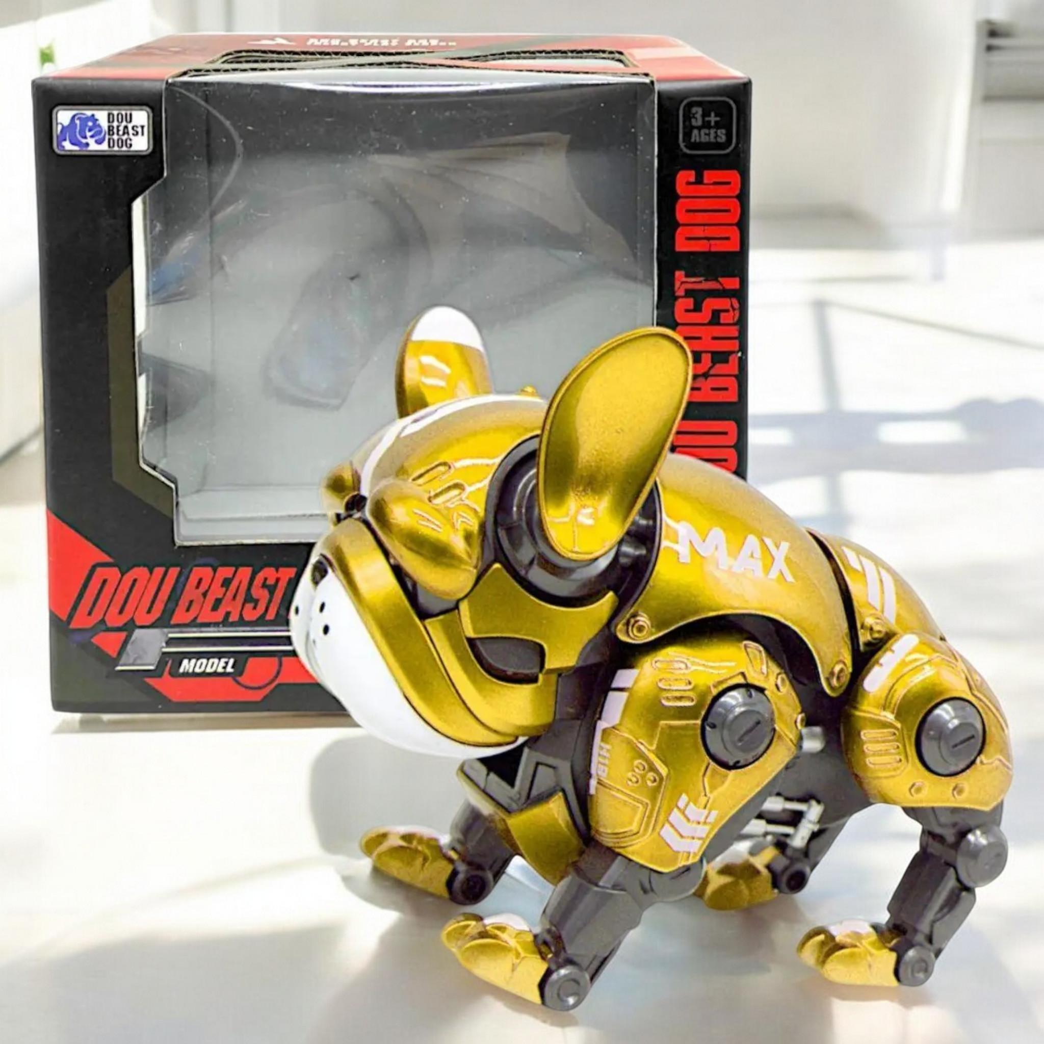 Інтерактивний песик MIC Dou Beast Dog Бульдог підставка під телефон звукові/світлові ефекти Red (G_0783-363Yellow) - фото 3 Інтерактивний песик MIC Dou Beast Dog Бульдог підставка під телефон звукові/світлові ефекти Red (G_0783-363Yellow) - фото 3