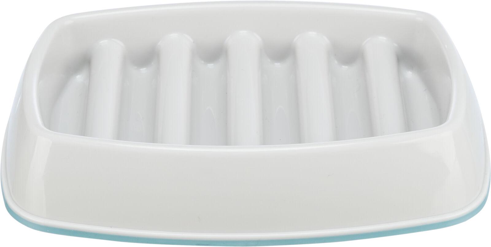 Миска для кошек Trixie Медленное кормление пластик/термопластичная резина 0,25 л 21х14 см Серый (4047974251928)