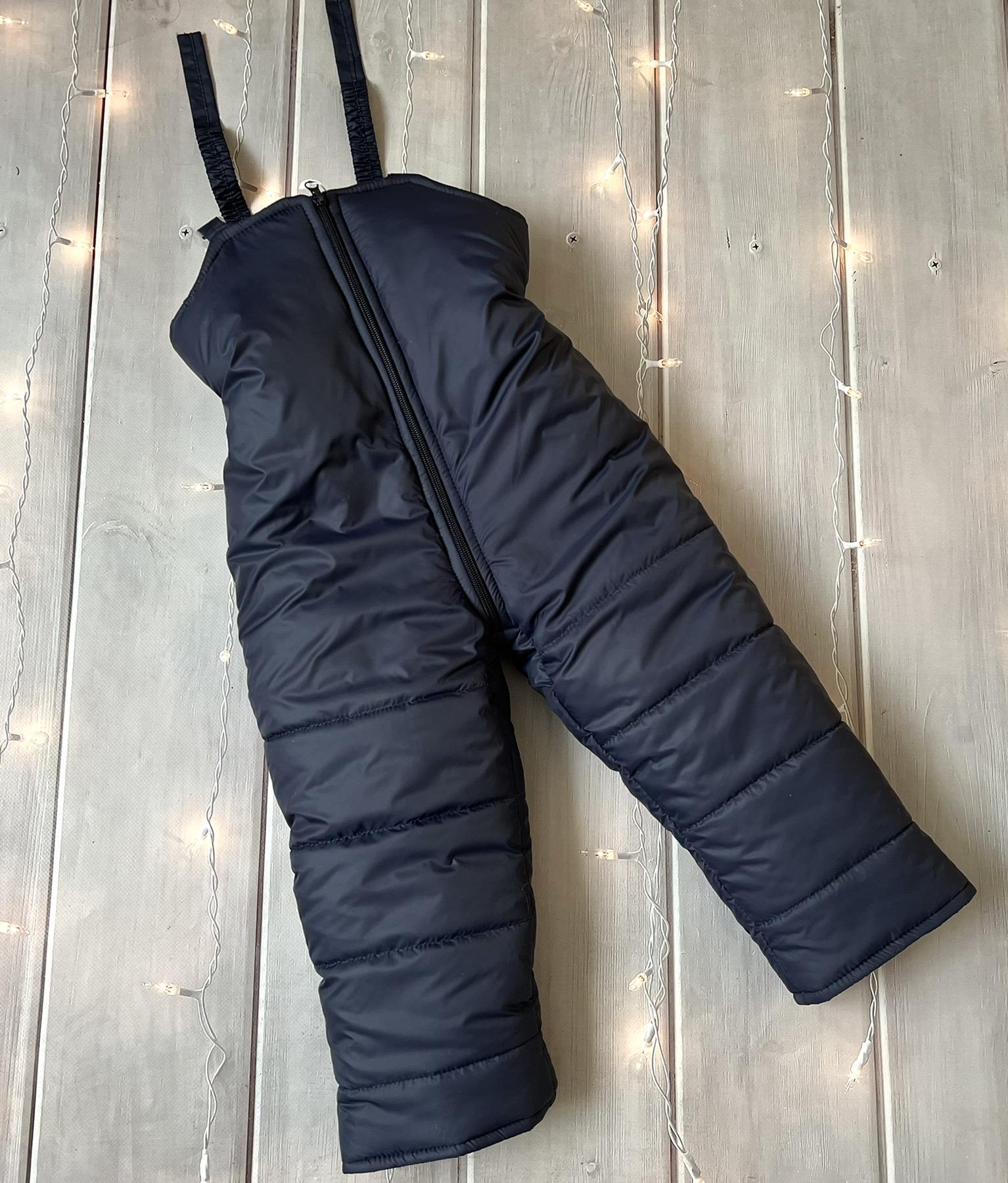 Напівкомбінезон зимовий для хлопчика 86 см Синій (D-8410-86с)