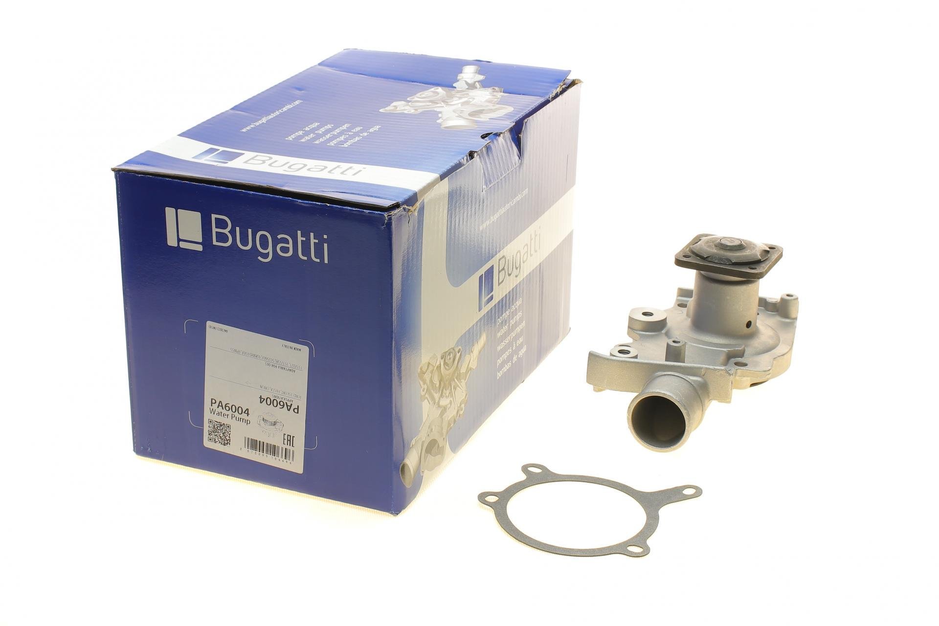 Помпа води Bugatti Ford Escort V/VI/VII 1.6-1.8 16V 92-99//Fiesta III/Orion III 1.4-1.8 90-95 R/B 6 лоп. PA6004