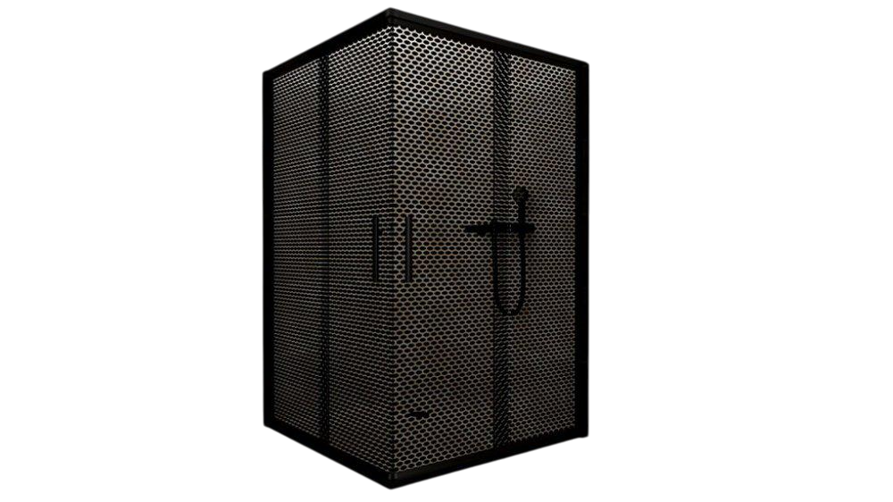 Душевая кабина Aquanil INDIANA тонированная перфорация 100x100x190 см Dark