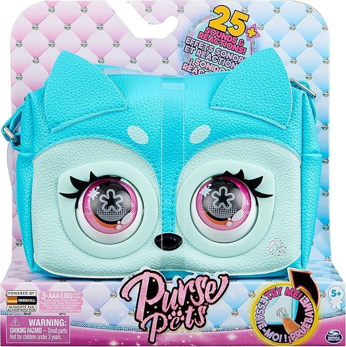 Интерактивная сумочка Spin Master Purse Pets Metallic Mood Flashy Frenchie Fierce Fox Блуфокси (6062978)
