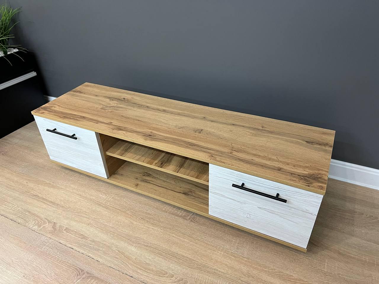 Тумба под телевизор Smart 1390х400х380 мм Дуб Аппалачи/Аляска - фото 10 Тумба под телевизор Smart 1390х400х380 мм Дуб Аппалачи/Аляска - фото 10