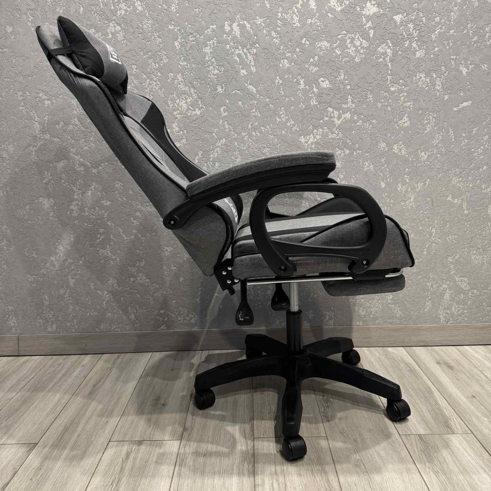 Крісло комп'ютерне тканинне EC Gaming K40 Сіро-чорний - фото 5