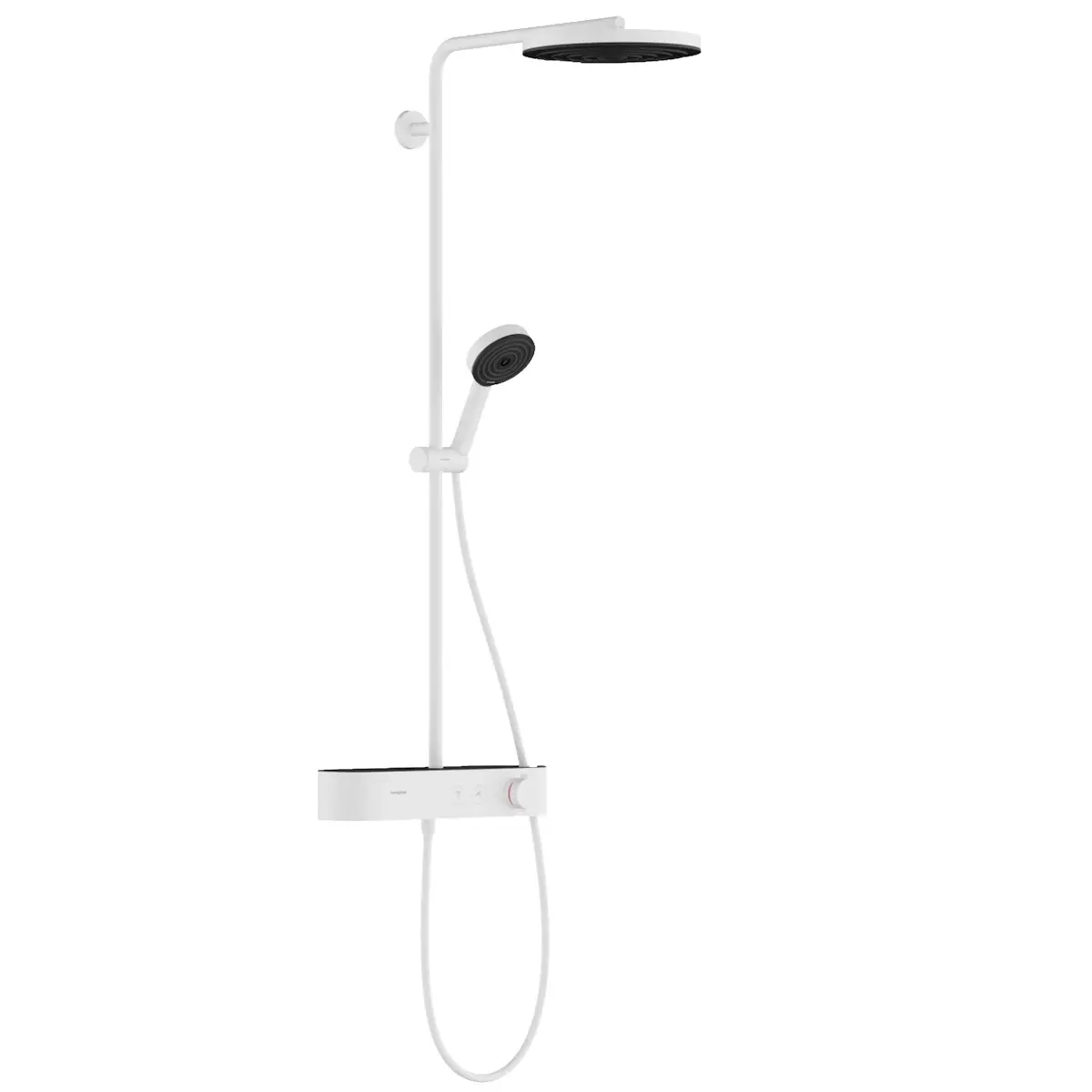 Душевая система Hansgrohe Pulsify S Showerpipe 260 1jet 400 с термостатом металл Белый матовый (24220700)